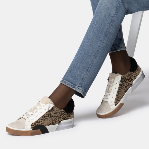 Zina Leopard Plush Sneakers - Picture 14 of 16